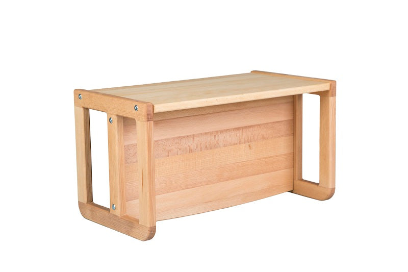Multifunctional children's bench with adjustable height, colorful design, and sturdy construction, perfect for playtime or study.