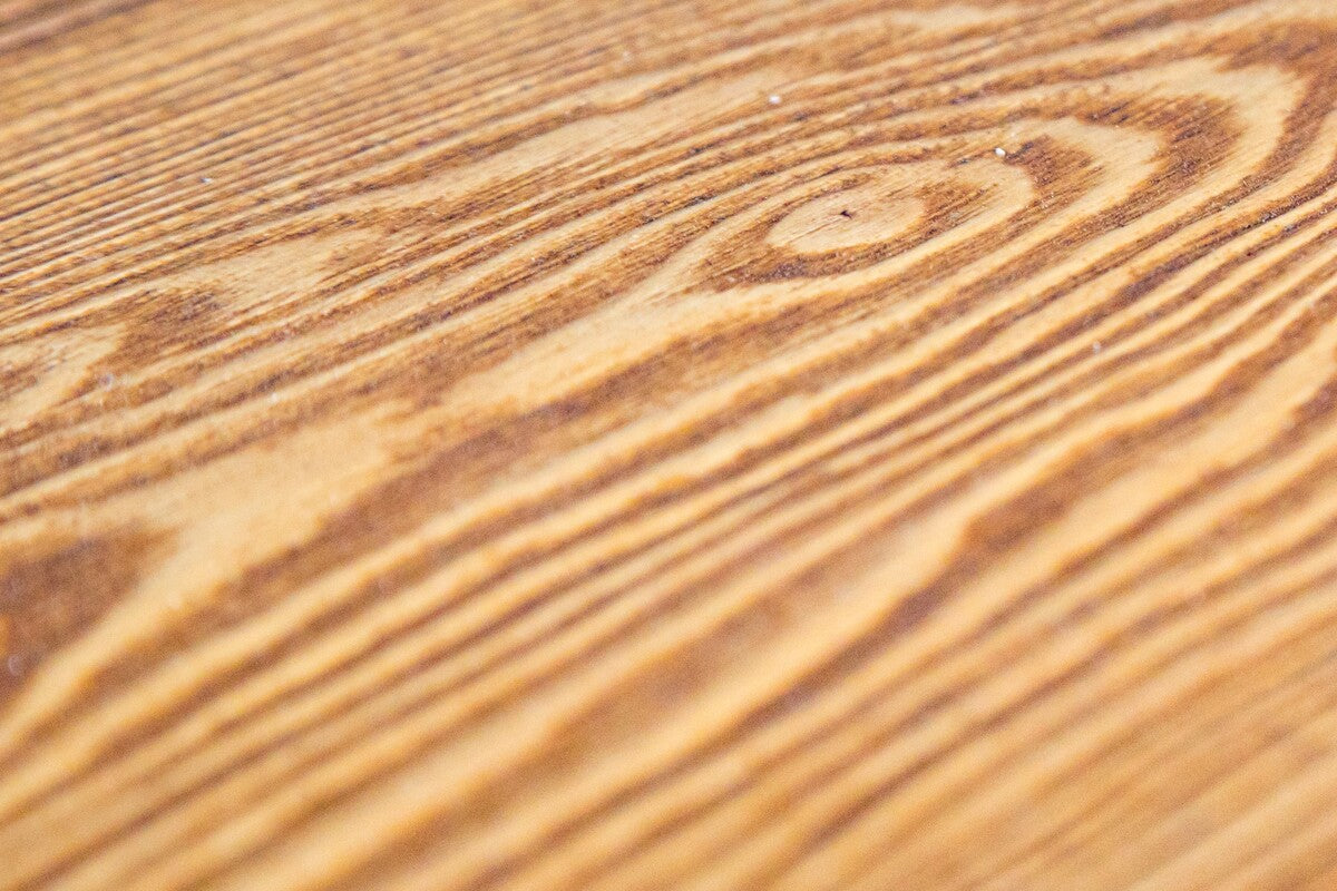 Wooden spruce coffee table with a natural finish and sleek, minimalist design.