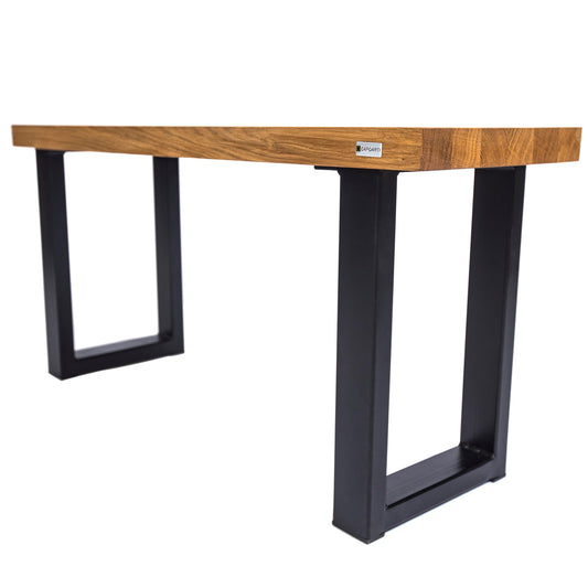 Industrial Style Oak Bench