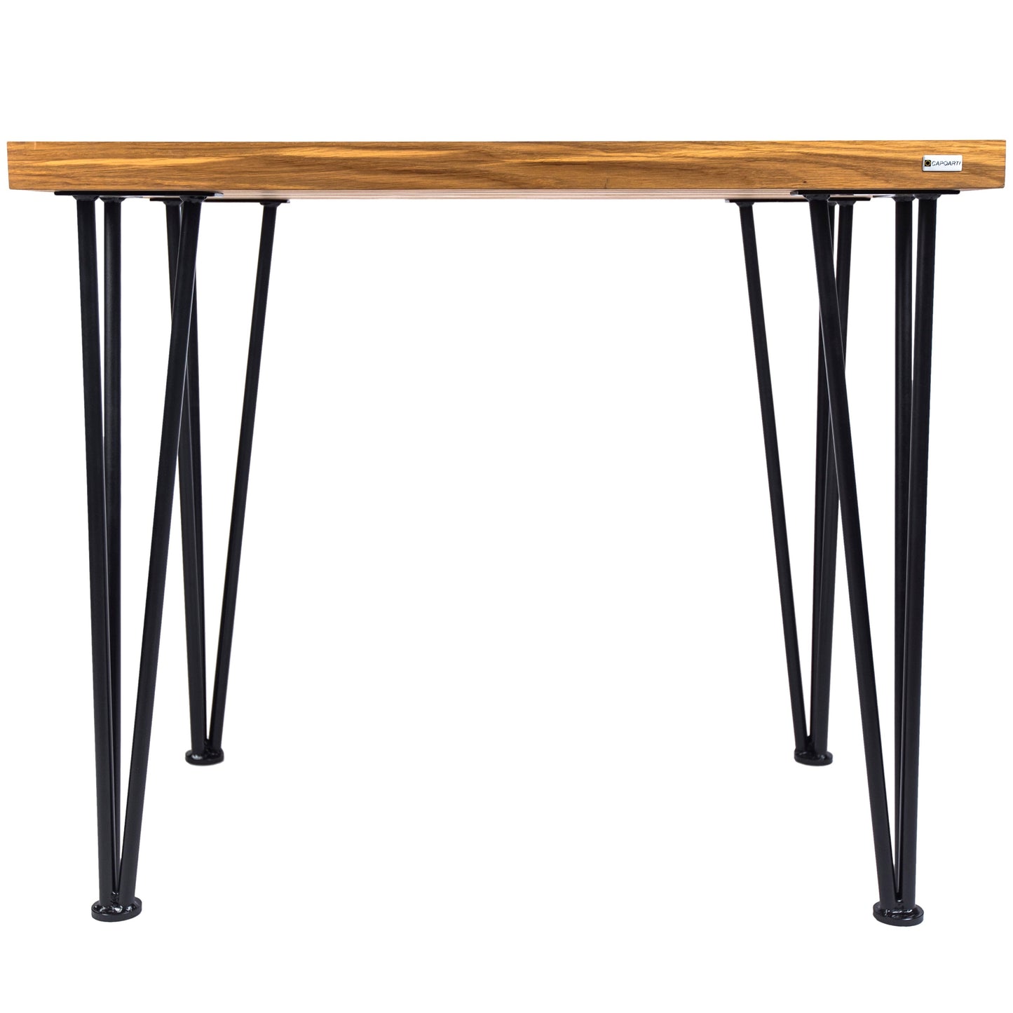 Mehrfarbiger Haarnadel-Schreibtisch aus Holz
