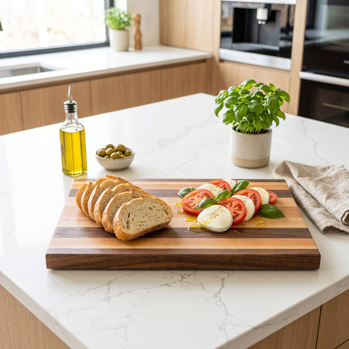 Multicolour Cutting Board in Walnut, Oak, Ash & Cherry