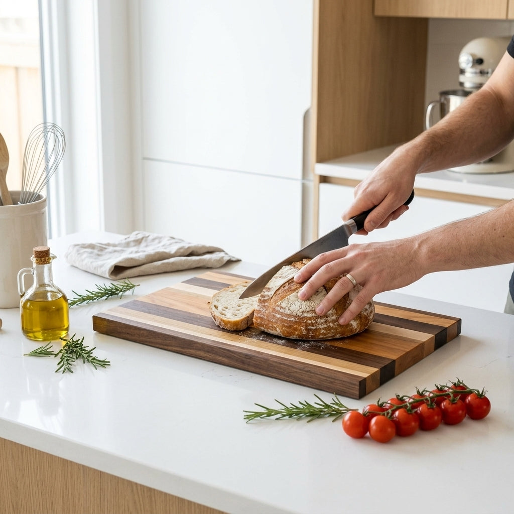 Multicolour Cutting Board in Walnut, Oak, Ash & Cherry