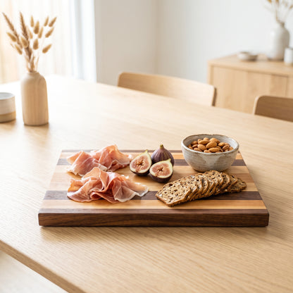 Multicolour Cutting Board in Walnut, Oak, Ash & Cherry