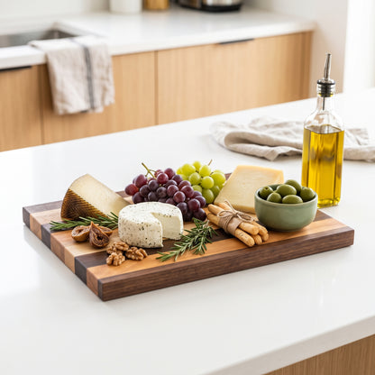 Multicolour Cutting Board in Walnut, Oak, Ash & Cherry