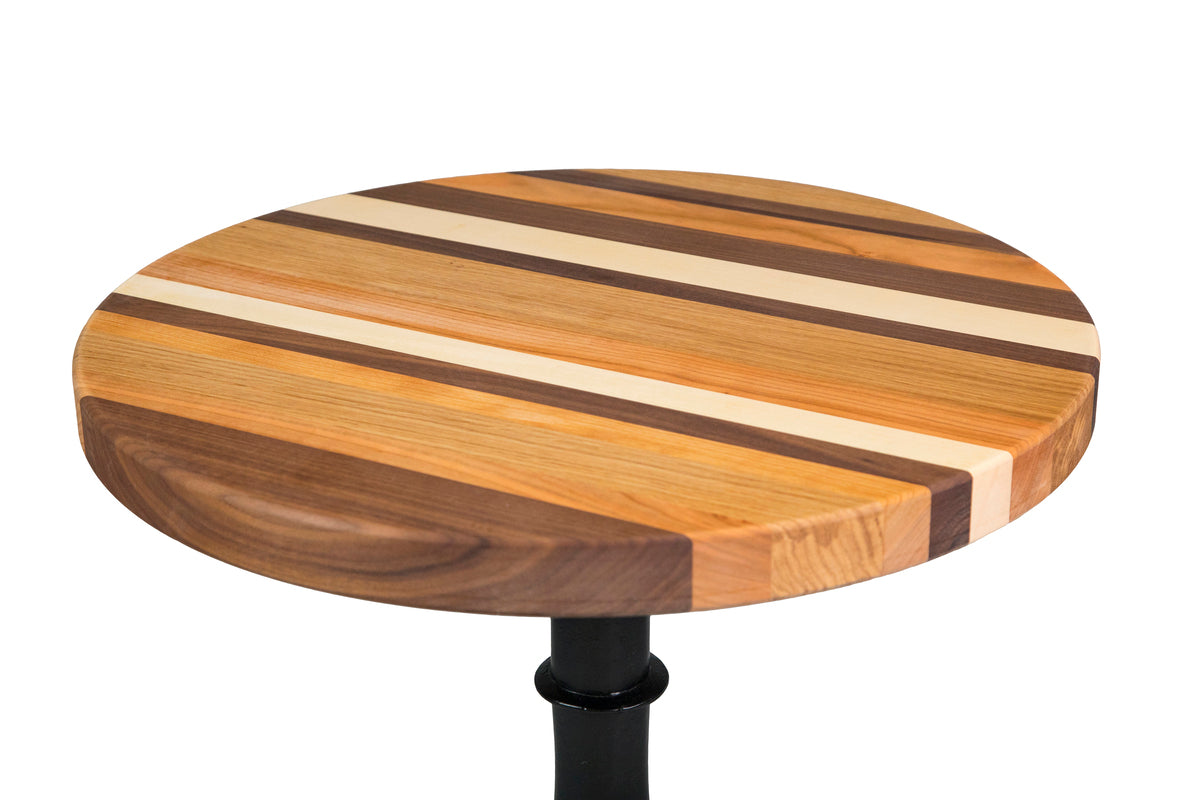 Multi-color bar table with a vibrant, modern design featuring a mix of bold hues and a sleek, sturdy frame.