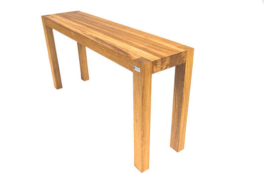 Natural oak bench with a sleek, minimalist design, perfect for adding warmth and style to any room or entryway.