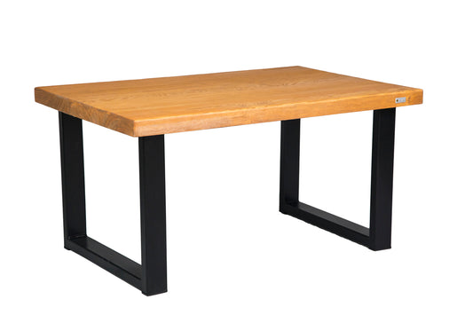 Wooden spruce coffee table with a natural finish and sleek, minimalist design.