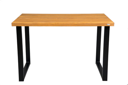 Wooden spruce dining table with a natural finish, featuring a sturdy frame and simple, elegant design for any dining space.