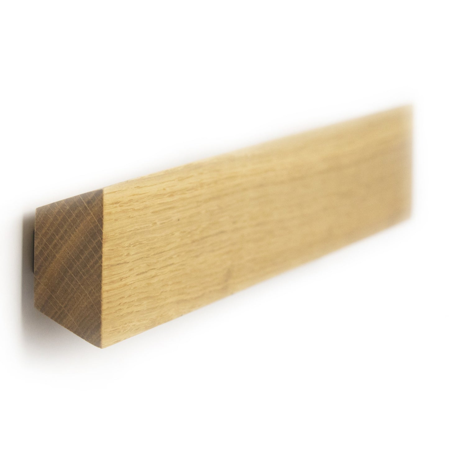 Wall-Mounted Magnetic Knife Holder in Solid Oak