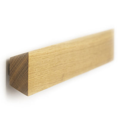 Wall-Mounted Magnetic Knife Holder in Solid Oak