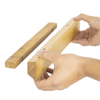 Wall-Mounted Magnetic Knife Holder in Solid Oak