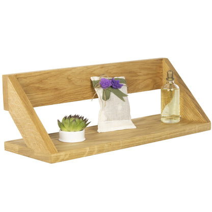 Floating Oak Wall Shelf