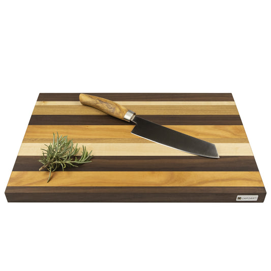 Multicolour Cutting Board in Walnut, Oak, Ash & Cherry