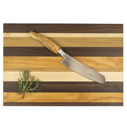 Multicolour Cutting Board in Walnut, Oak, Ash & Cherry