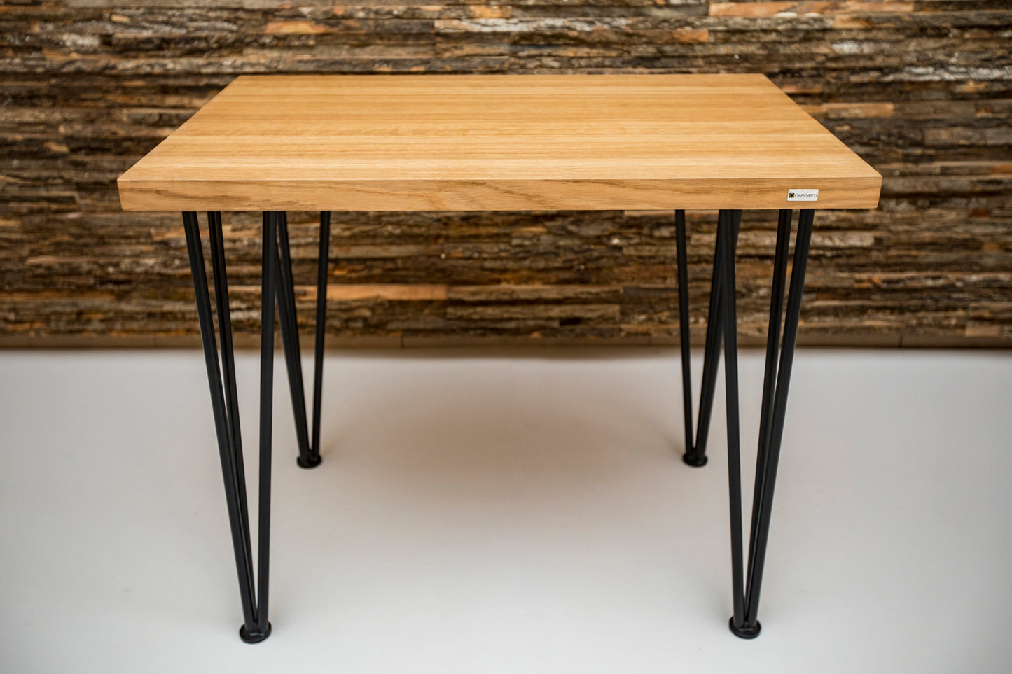Scandinavian Style Hairpin Oak Desk