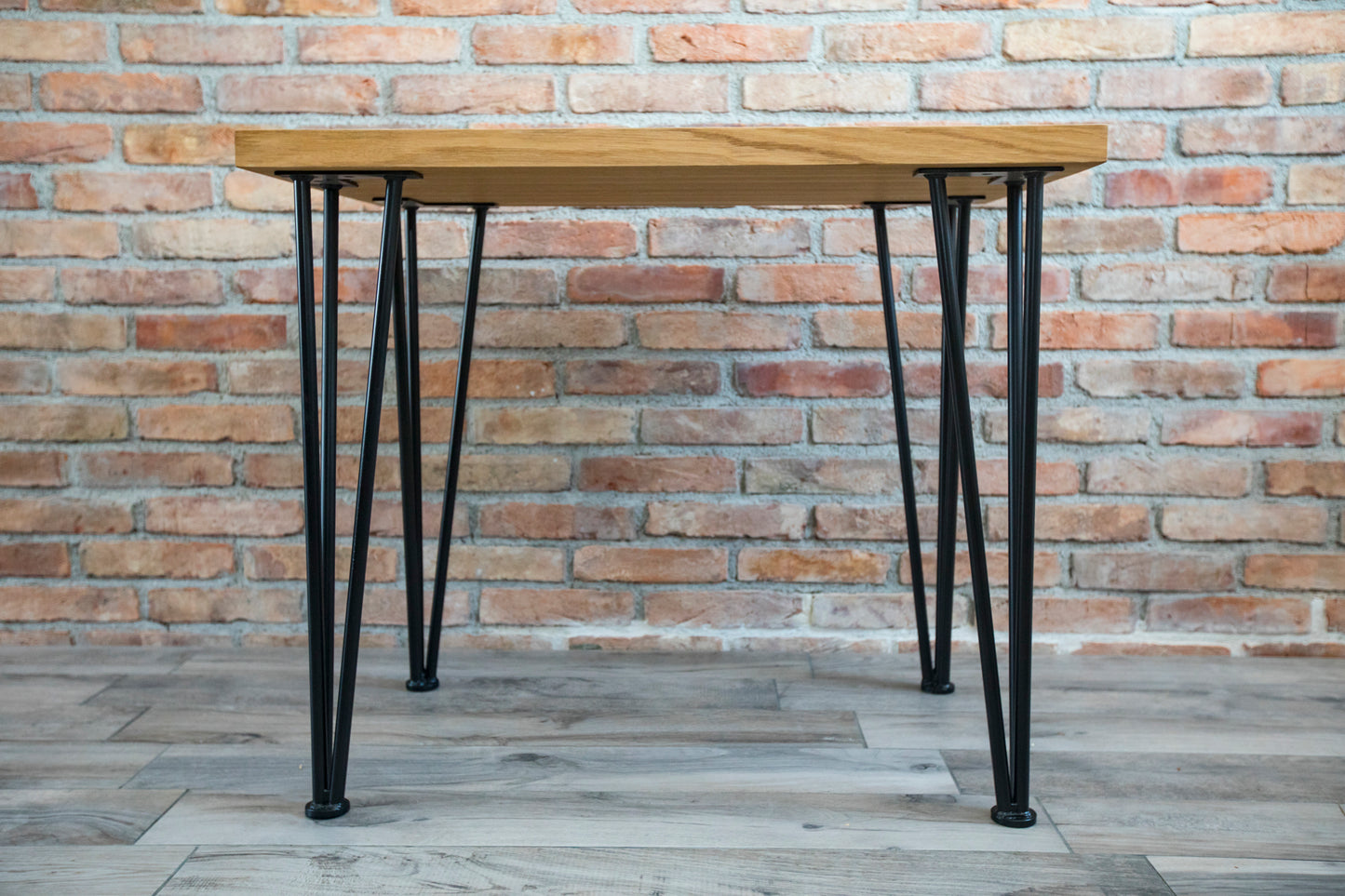 Scandinavian Style Hairpin Oak Desk