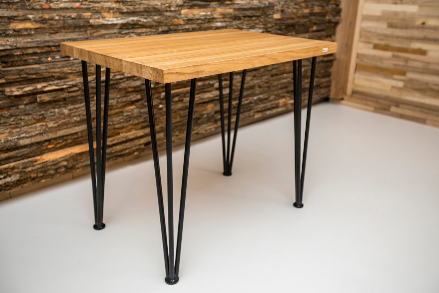 Scandinavian Style Hairpin Oak Desk