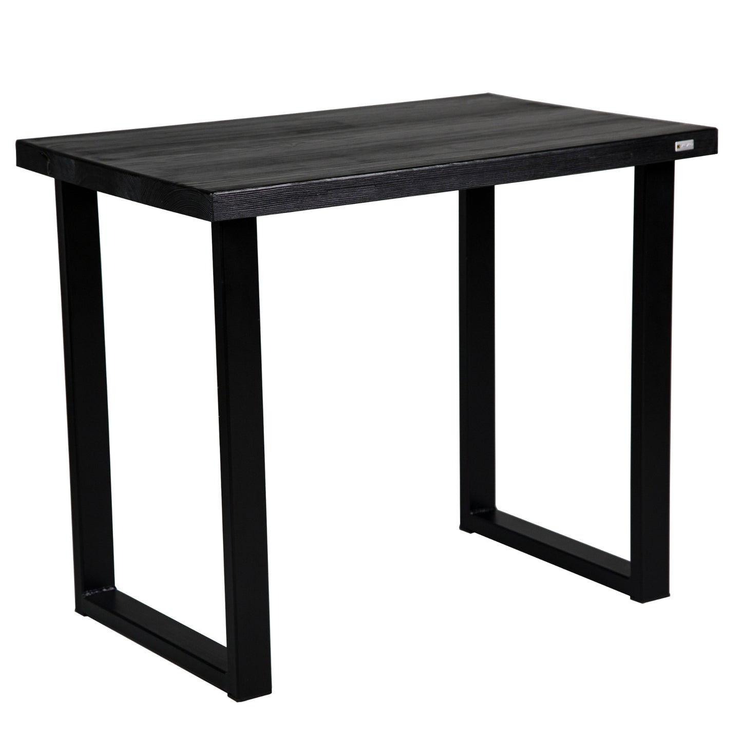 Schwarzer Holzschreibtisch