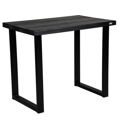 Schwarzer Holzschreibtisch