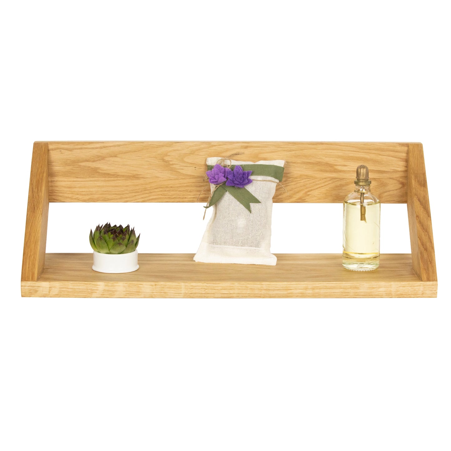 Floating Oak Wall Shelf