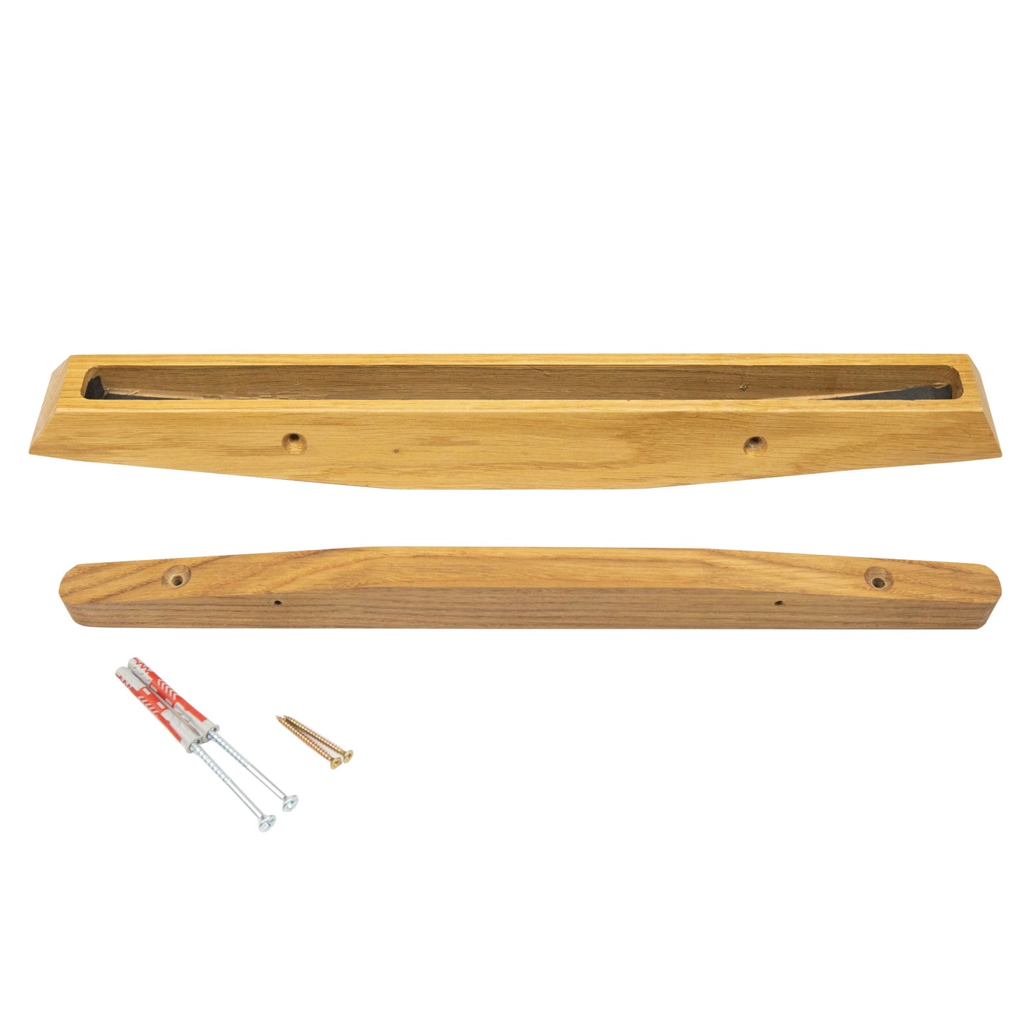 Sculpted Wall-Mounted Magnetic Knife Holder in Solid Oak