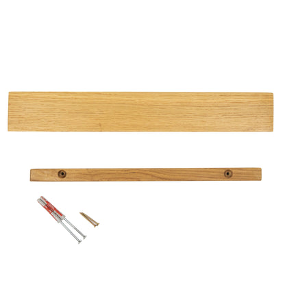 Wall-Mounted Magnetic Knife Holder in Solid Oak
