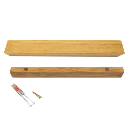 Wall-Mounted Magnetic Knife Holder in Solid Oak