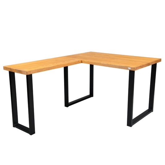 Brown Spruce Corner Office Desk